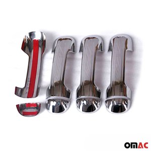 Ford Transit Connect Door Handle Cover - Omac - S.Steel - Gloss Silver - '09-'14